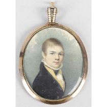 Portrait miniature of Will Fleming, age 14