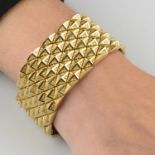 Mid 20th century 18ct gold geometric bracelet