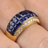 Sapphire & diamond ring & earrings, Chatilla