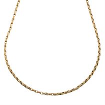 Late 19th century 9ct gold longuard chain