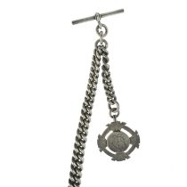 Victorian silver Albert chain