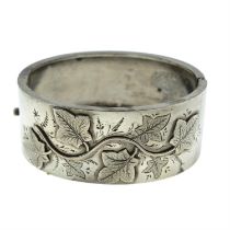 Victorian silver bangle