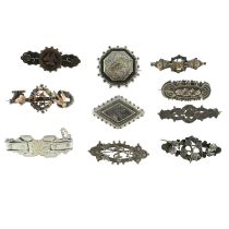 Late Victorian to early 20th century brooches