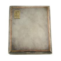 Early 20th century silver cigarette case