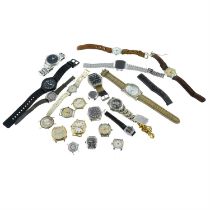 A group of assorted watches and watch heads. Approximately 20.