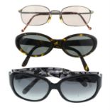 Mixed - three pairs of sunglasses.