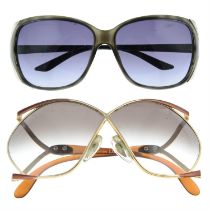 Christian Dior - two pairs of sunglasses.