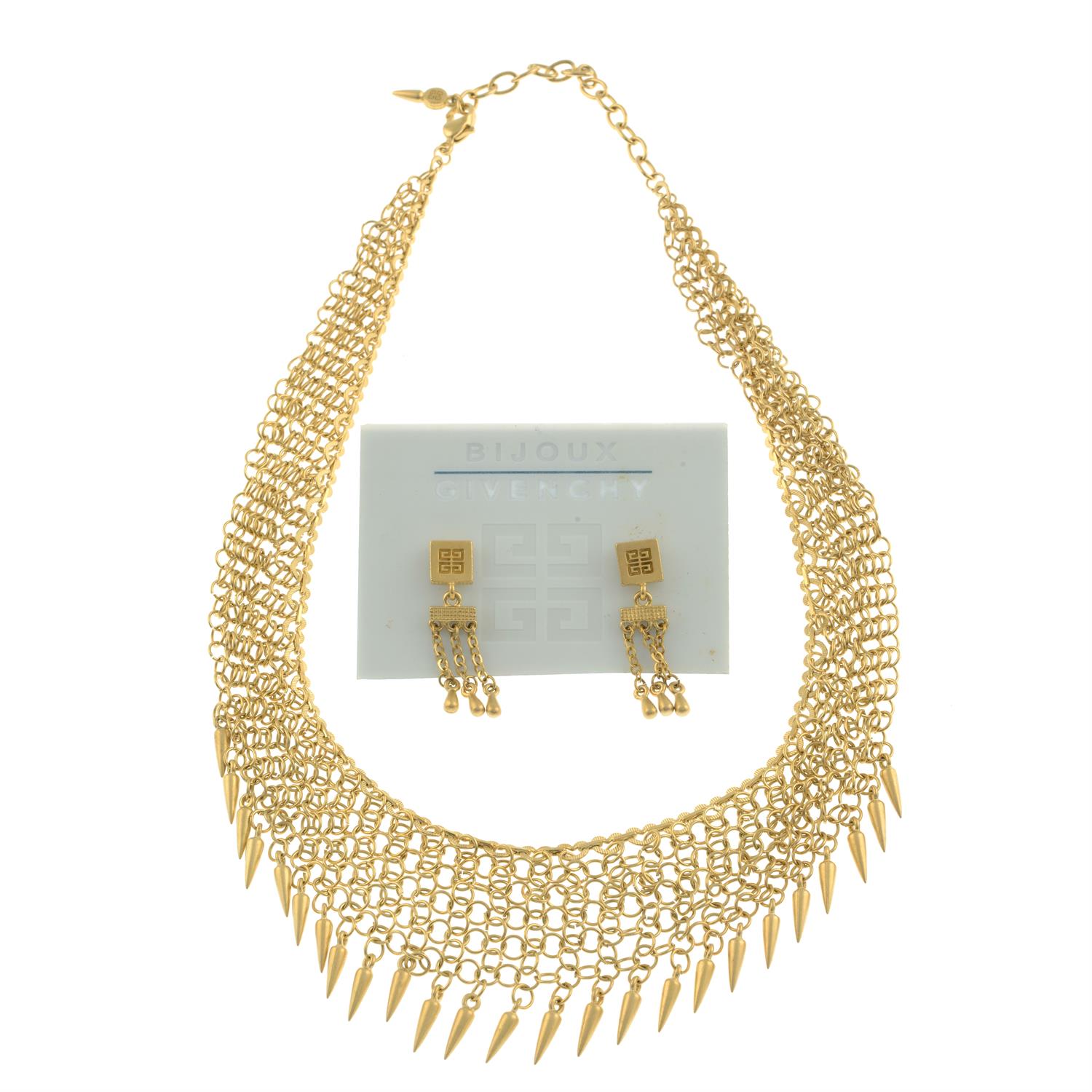 Givenchy - necklace and earring set.