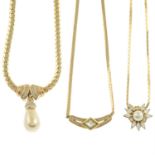Christian Dior - three necklaces.