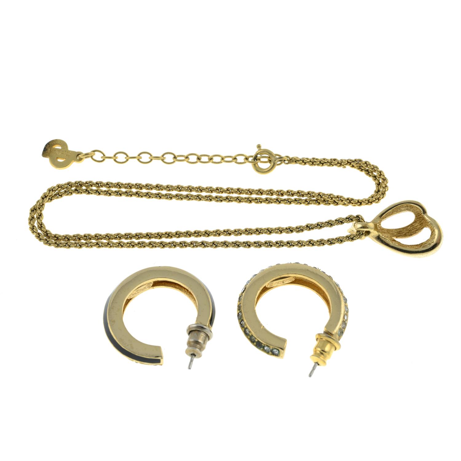 Christian Dior - earrings and necklace set. - Image 2 of 2