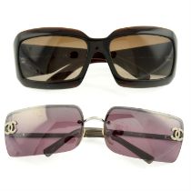 Chanel - two pairs of sunglasses.