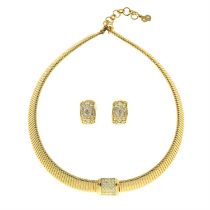 Christian Dior - necklace and earring set.