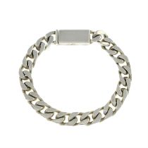 Gucci - silver curb link bracelet.