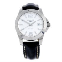 Longines - a Conquest wrist watch, 41mm.
