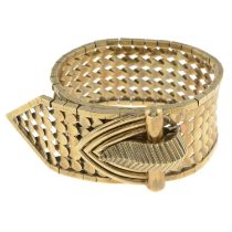 1950s 9ct gold buckle bracelet