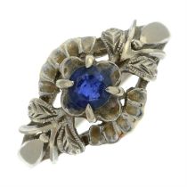 Sapphire single-stone ring