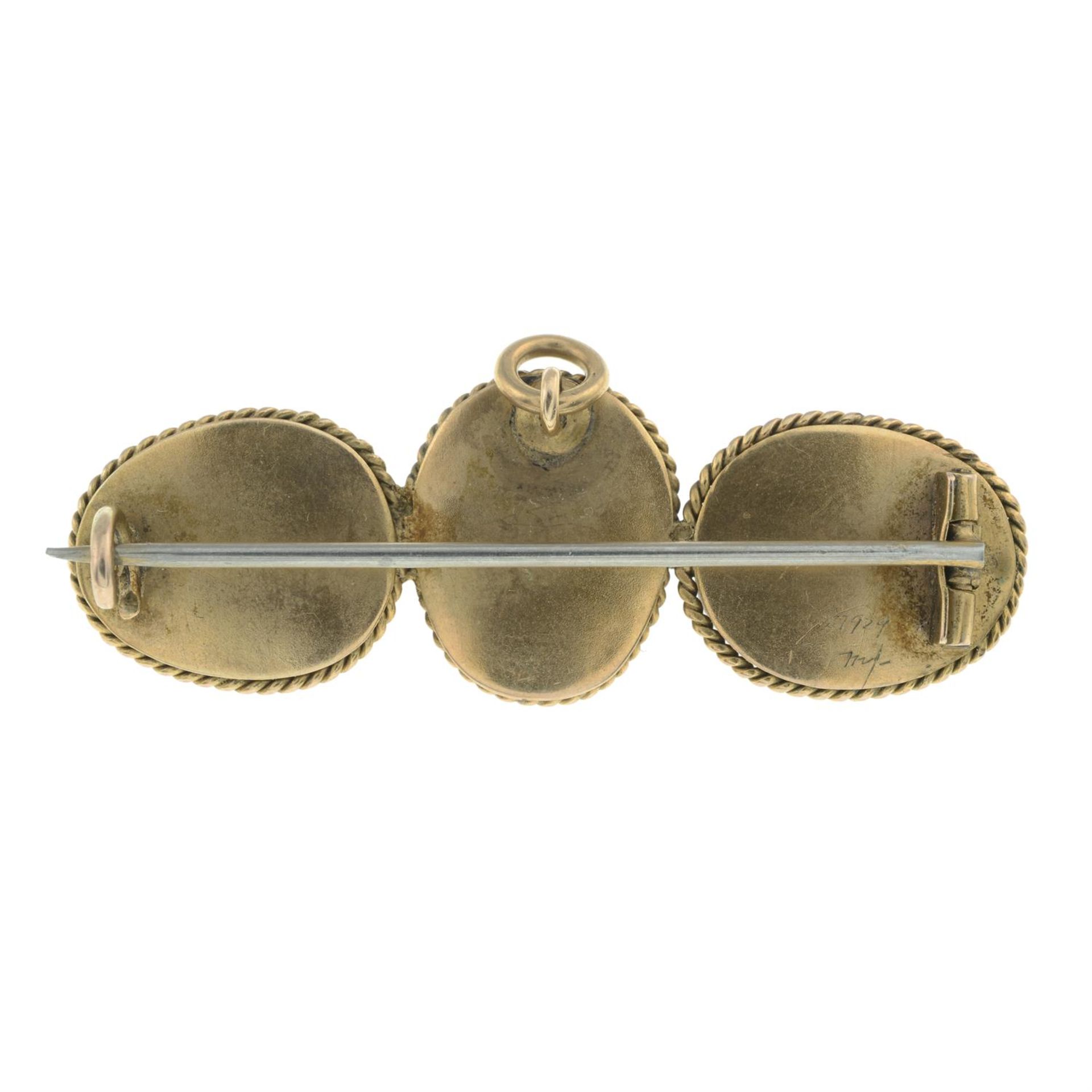 19th century scarab beetle brooch - Image 2 of 2