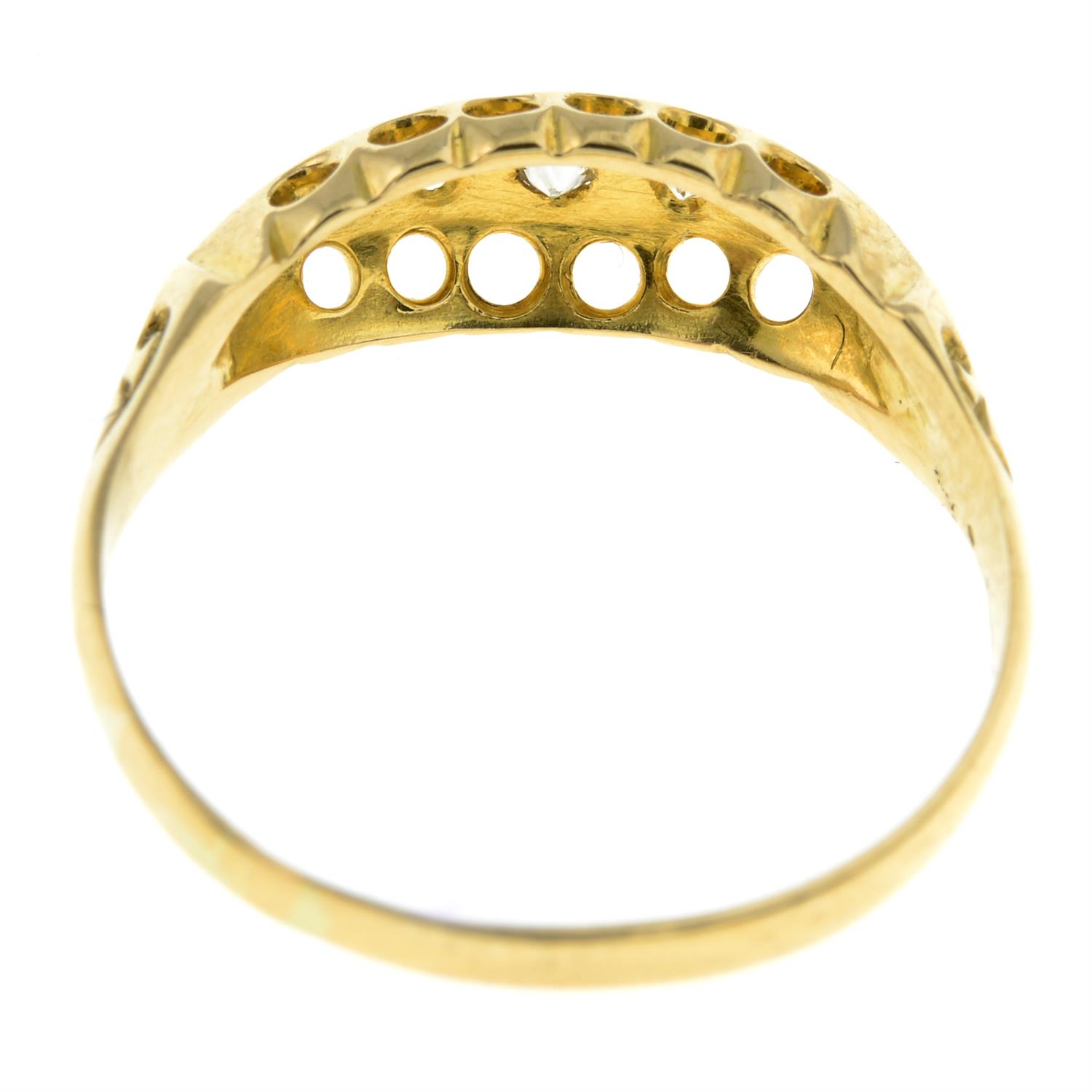Edwardian 18ct gold diamond ring - Image 2 of 2
