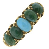 Turquoise five-stone ring