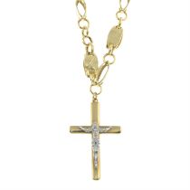 (72447) Crucifix pendant, on a chain