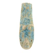 Faience sarcophagus charm