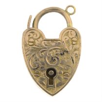 Early 20th century 9ct gold padlock clasp