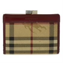 Burberry - Haymarket check wallet.