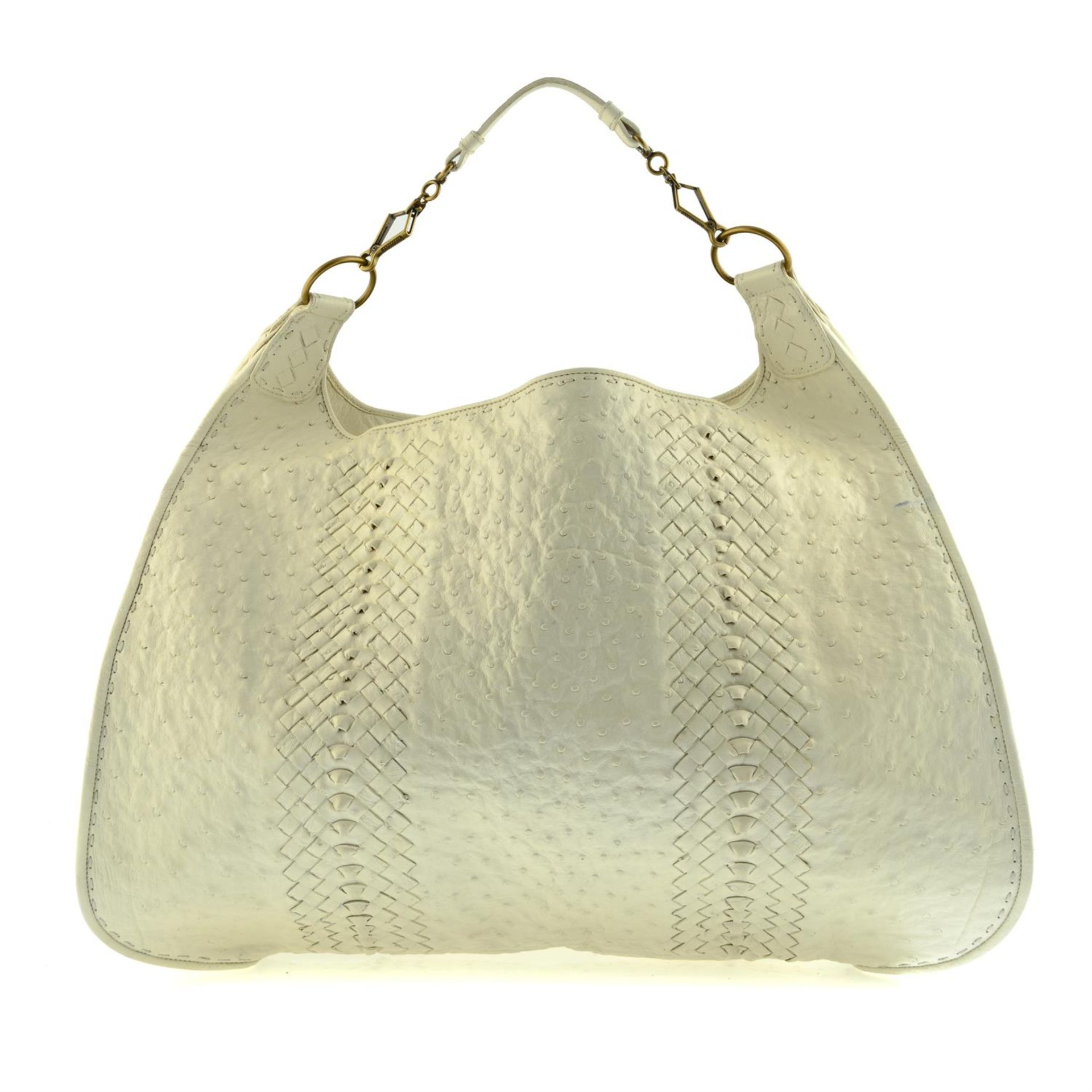 Bottega Veneta - Intrecciato accent oversized hobo bag. - Image 2 of 3