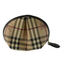 Burberry - Haymarket check cosmetic bag.