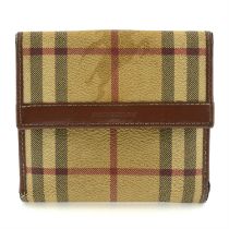 Burberry - Haymarket check wallet.