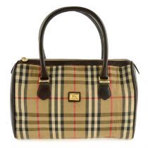 Burberry's - Haymarket check Boston bag.