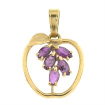 18ct gold ruby pendant