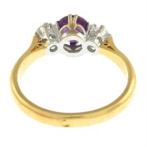 18ct gold ruby & diamond ring