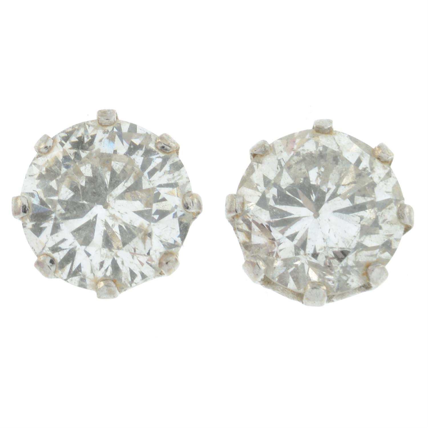 Diamond stud earrings