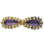 Late 19th century amethyst brooch