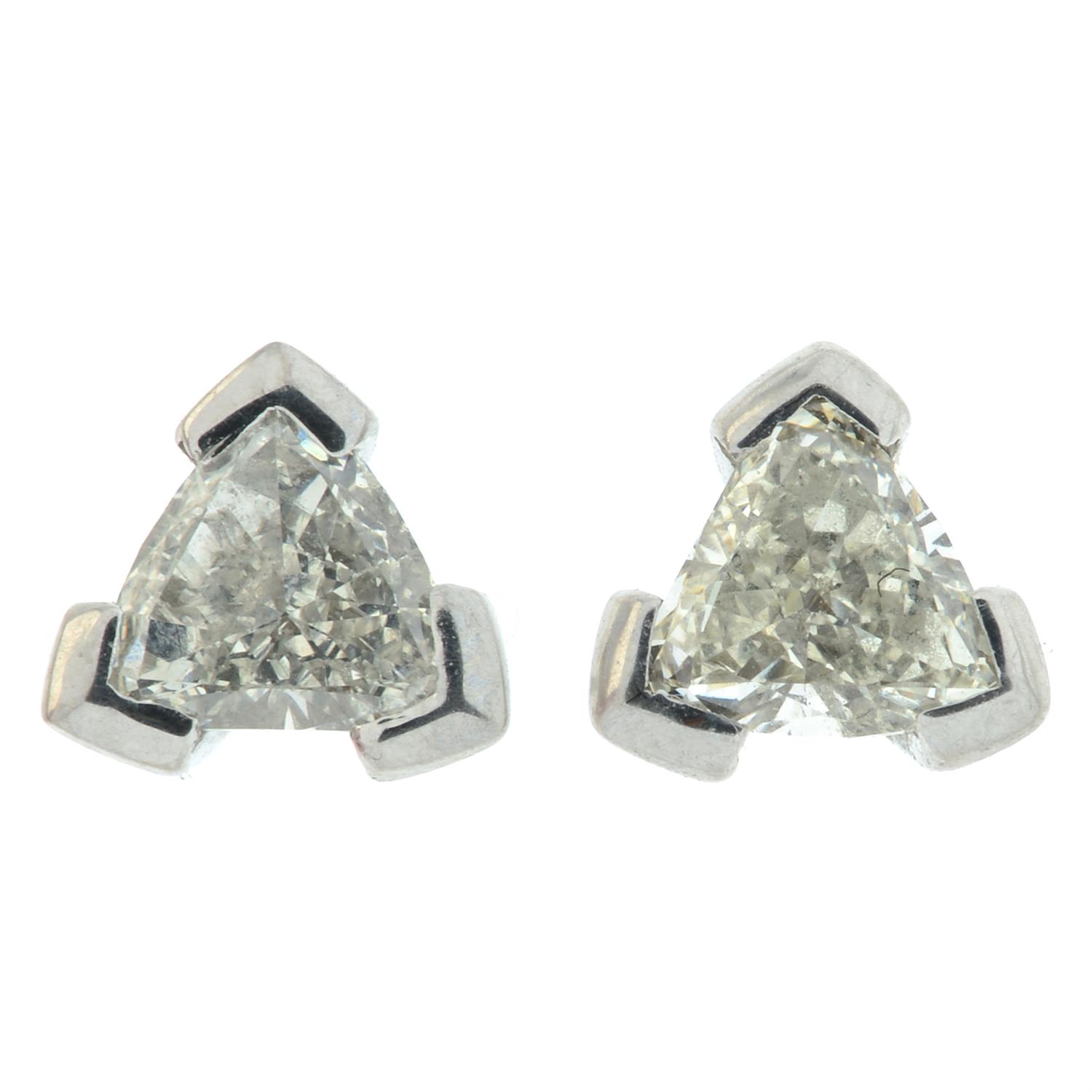 Diamond stud earrings