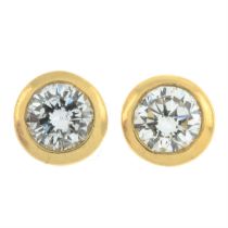 18ct gold diamond earrings