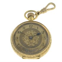 Early 20th century 18ct gold fob watch