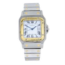 Cartier - a Santos Galbée bracelet watch, 29mm.