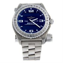 Breitling - an Emergency bracelet watch, 43mm.