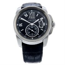Cartier - a Calibre de Cartier wrist watch, 43mm.