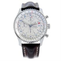 Breitling - a Navitimer World chronograph wrist watch, 46mm.