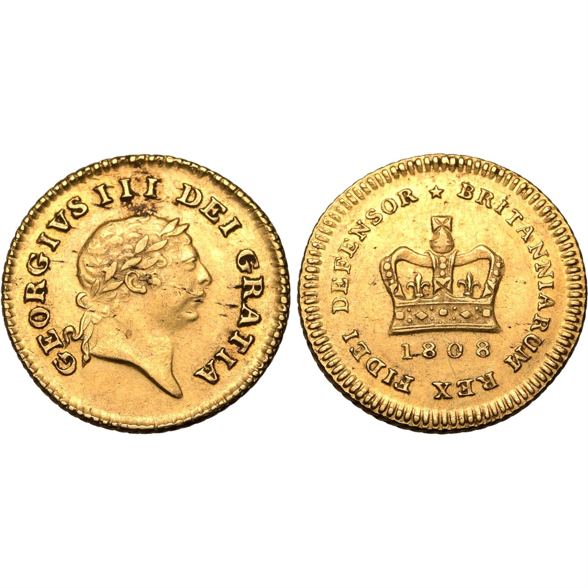 Great Britain. George III AV 1/3 Guinea.