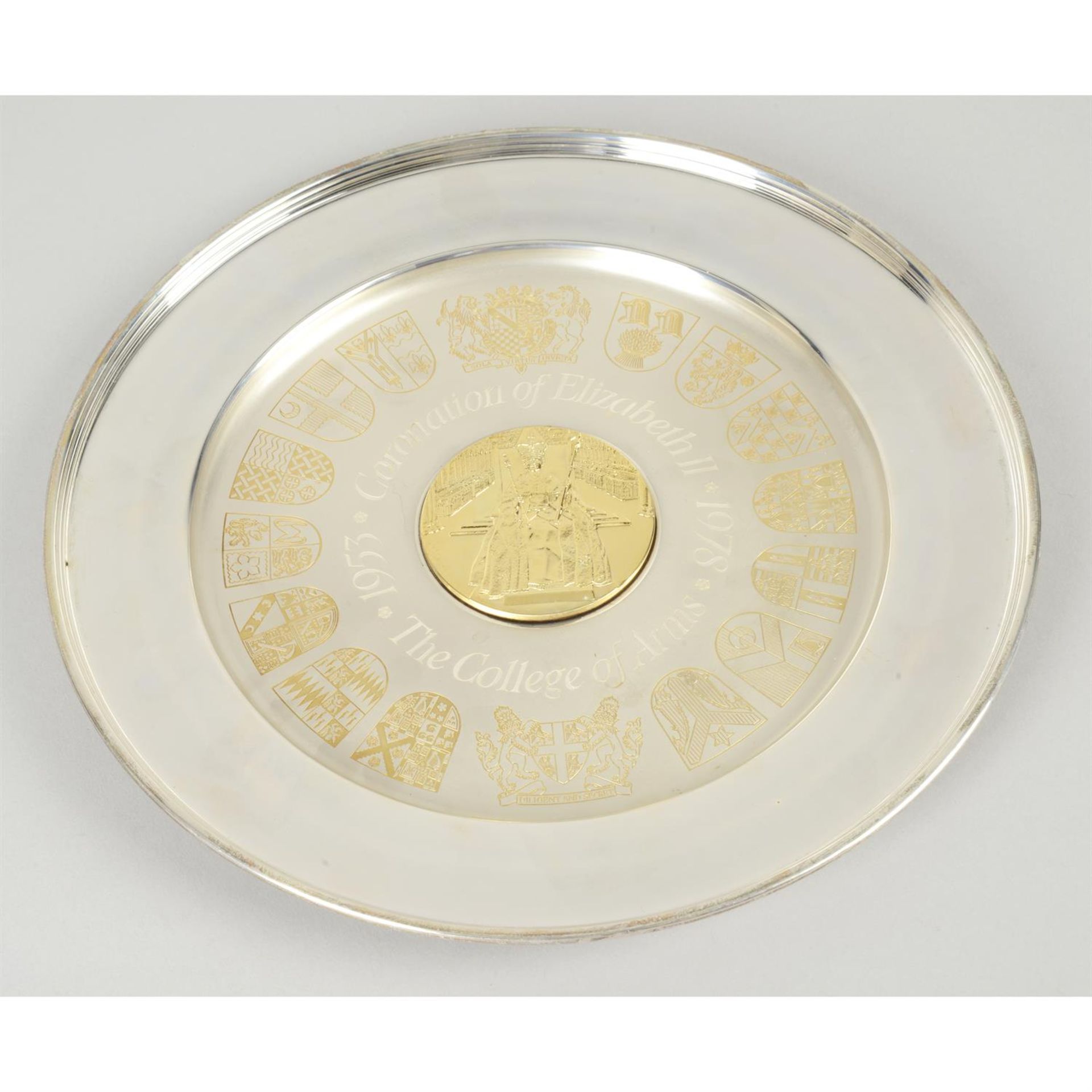 Silver royal commemorative plate. - Image 2 of 3