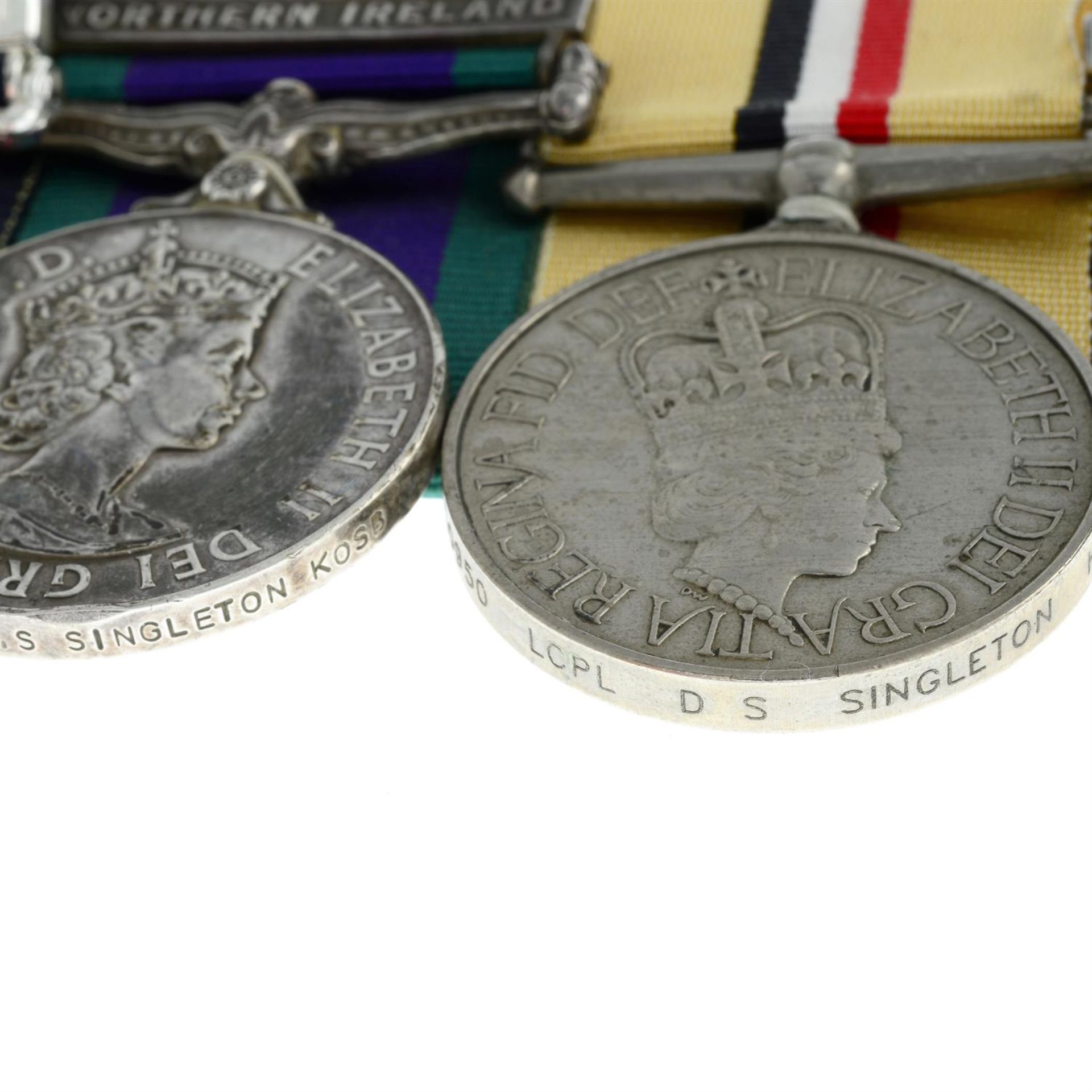 Elizabeth II, a mounted group of ten medals. - Image 3 of 3
