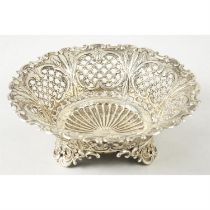 American sterling silver pierced dish.