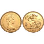 Great Britain. Elizabeth II AV Proof 1/2 Sovereign.