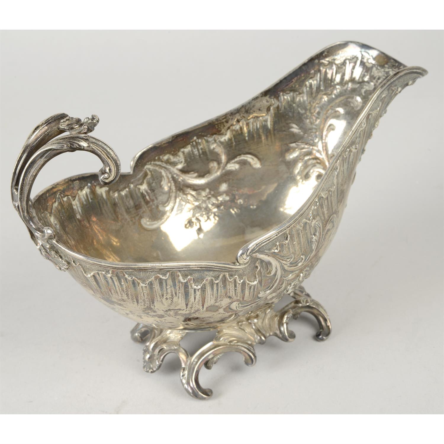 French silver sauce boat. - Image 2 of 3