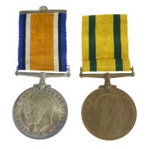 Two Great War medals.