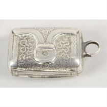 George III silver purse vinaigrette.